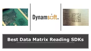 Best Data Matrix Reading SDKs | Dynamsoft Developers