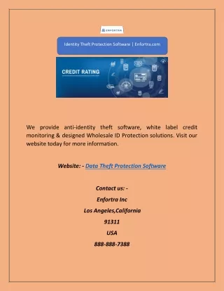 identity theft protection software enfortra com