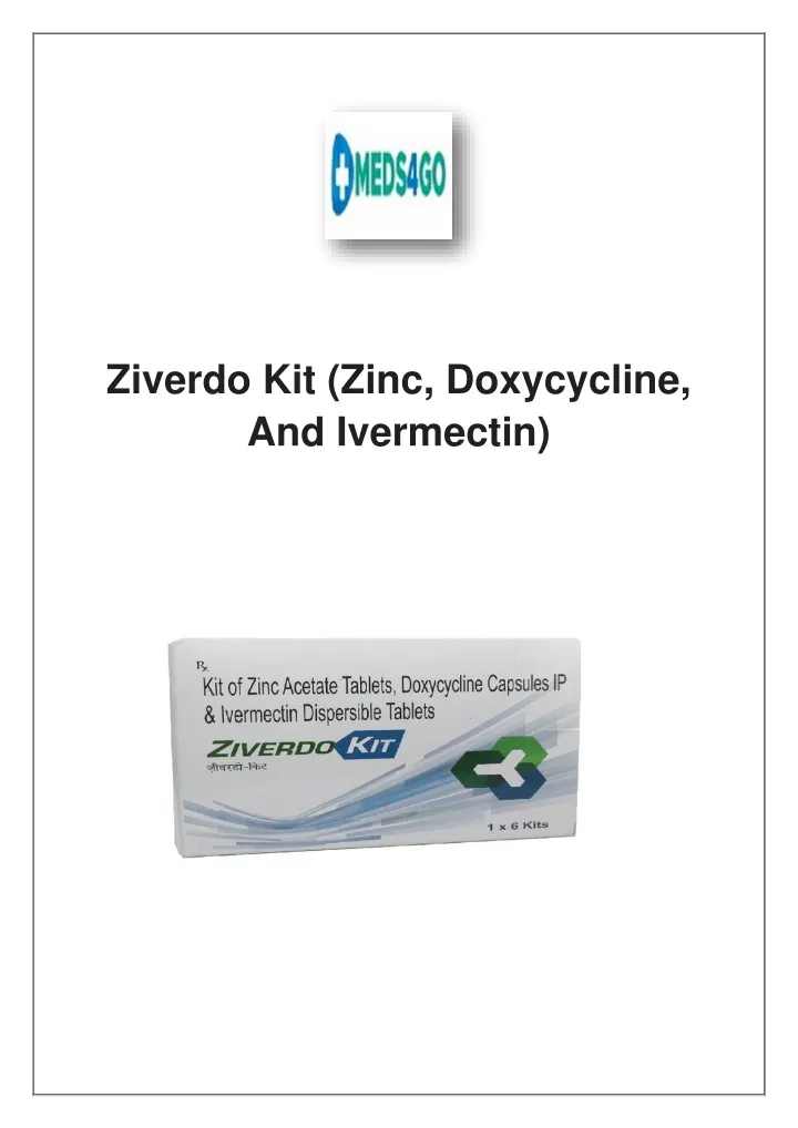 ziverdo kit zinc doxycycline and ivermectin