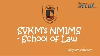 SVKM’s NMIMS - School of Law
