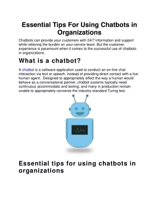 essential tips for using chatbots