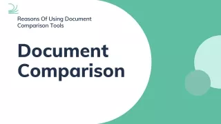 Reasons Of Using Document Comparison Tools