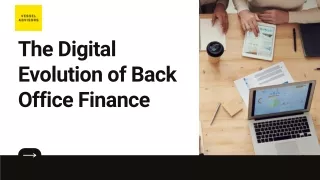 The Digital Evolution of Back Office Finance