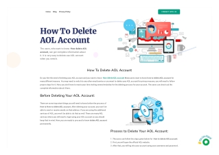 How to Delete AOL Account