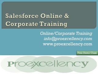 salesforce online corporate training