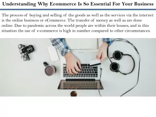 understanding why ecommerce is so essential