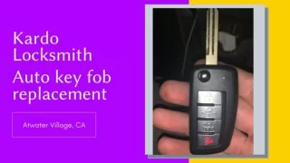 Kardo Locksmith - Auto key fob replacement - Atwater Village, CA - PDF