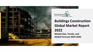 Buildings Construction Market Research Report By The Business Research Company