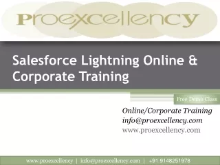 salesforce lightning online corporate training