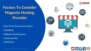 factors to consider magento hosting provider