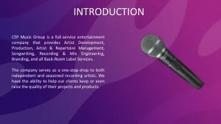 Artist Development Services - CSP Music Group