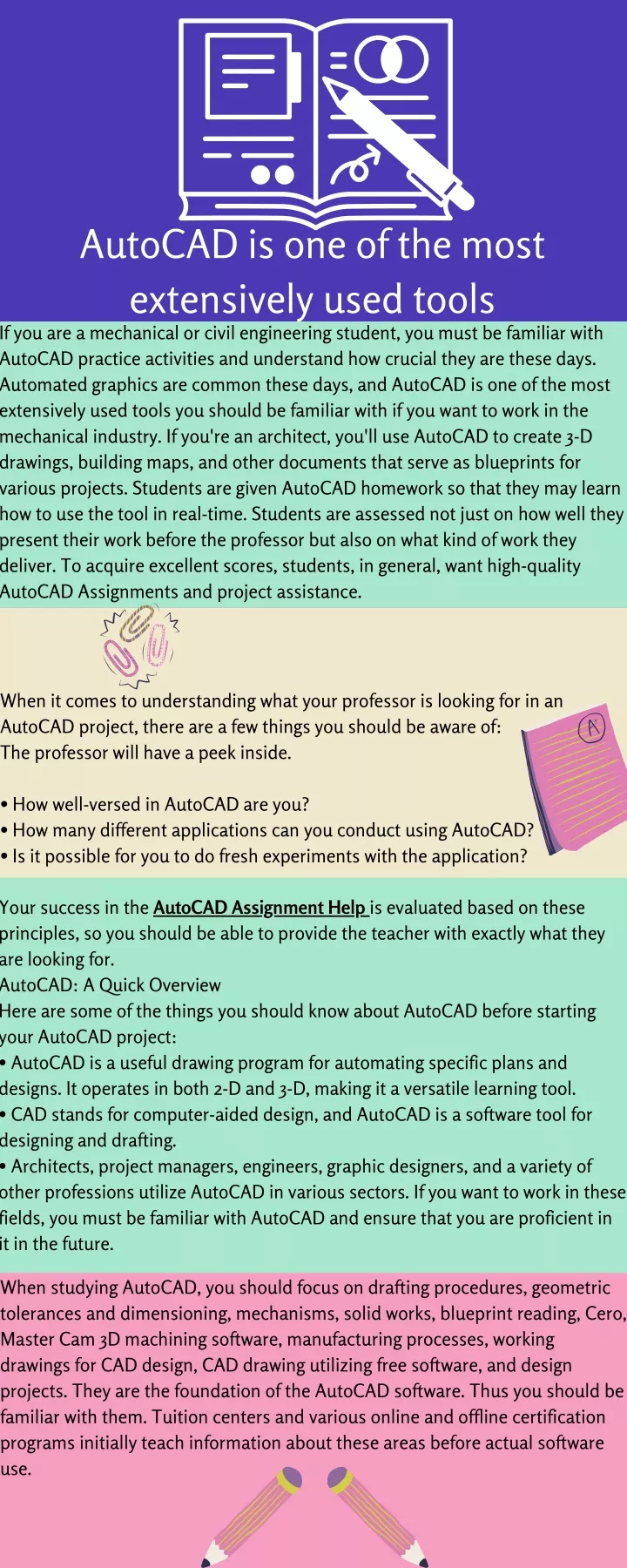 autocad is one of the most extensively used tools
