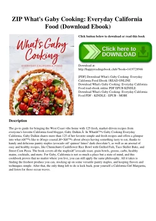 ZIP What's Gaby Cooking Everyday California Food (Download Ebook)