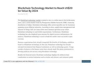 blockchain technology market to reach