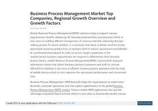 business process management market top companies