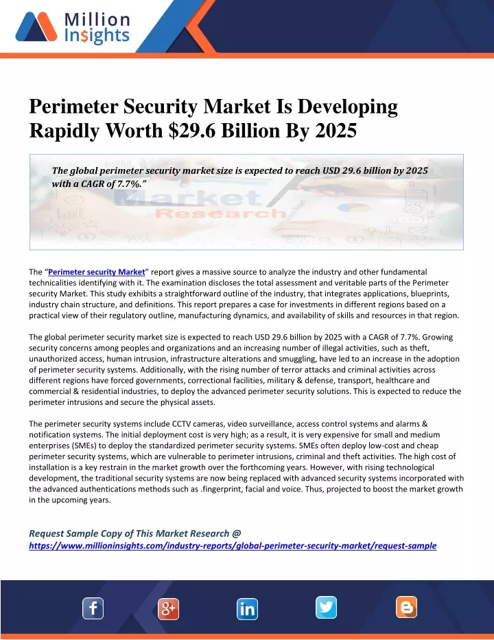 perimeter security market is developing rapidly