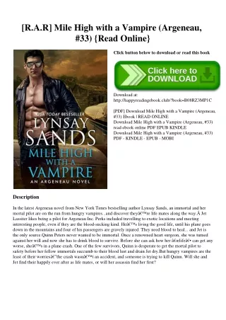[R.A.R] Mile High with a Vampire (Argeneau  #33) {Read Online}