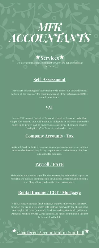 Company Accountant in Southall
