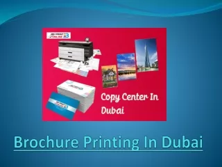 Things To Know About Brochure Printing In Dubai