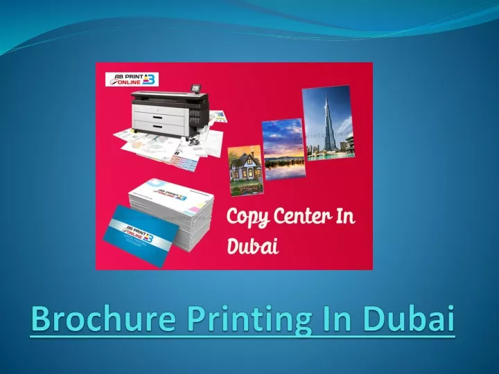 brochure printing in dubai