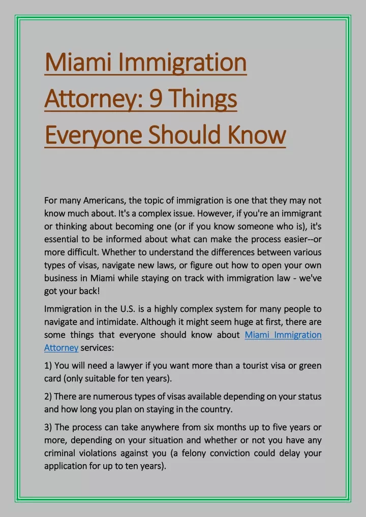 miami immigration miami immigration attorney