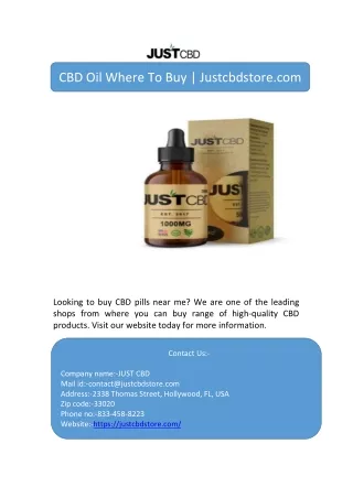 cbd oil where to buy justcbdstore com