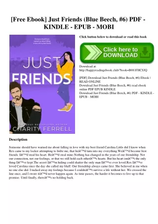 [Free Ebook] Just Friends (Blue Beech  #6) PDF - KINDLE - EPUB - MOBI