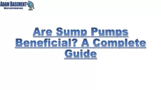 Are Sump Pumps Beneficial? A Complete Guide