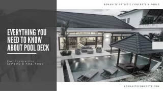 Everything You Need to Know About Pool DecK