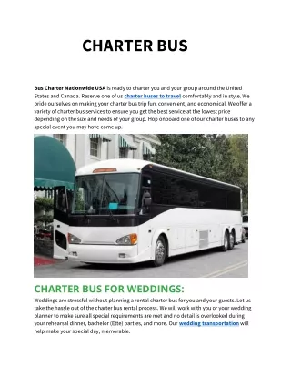 charter bus
