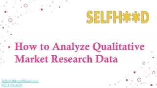 how to analyze qualitative market research data
