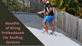 Benefits of Hiring Professionals For Roofing Services