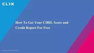 how to get your cibil score and credit report