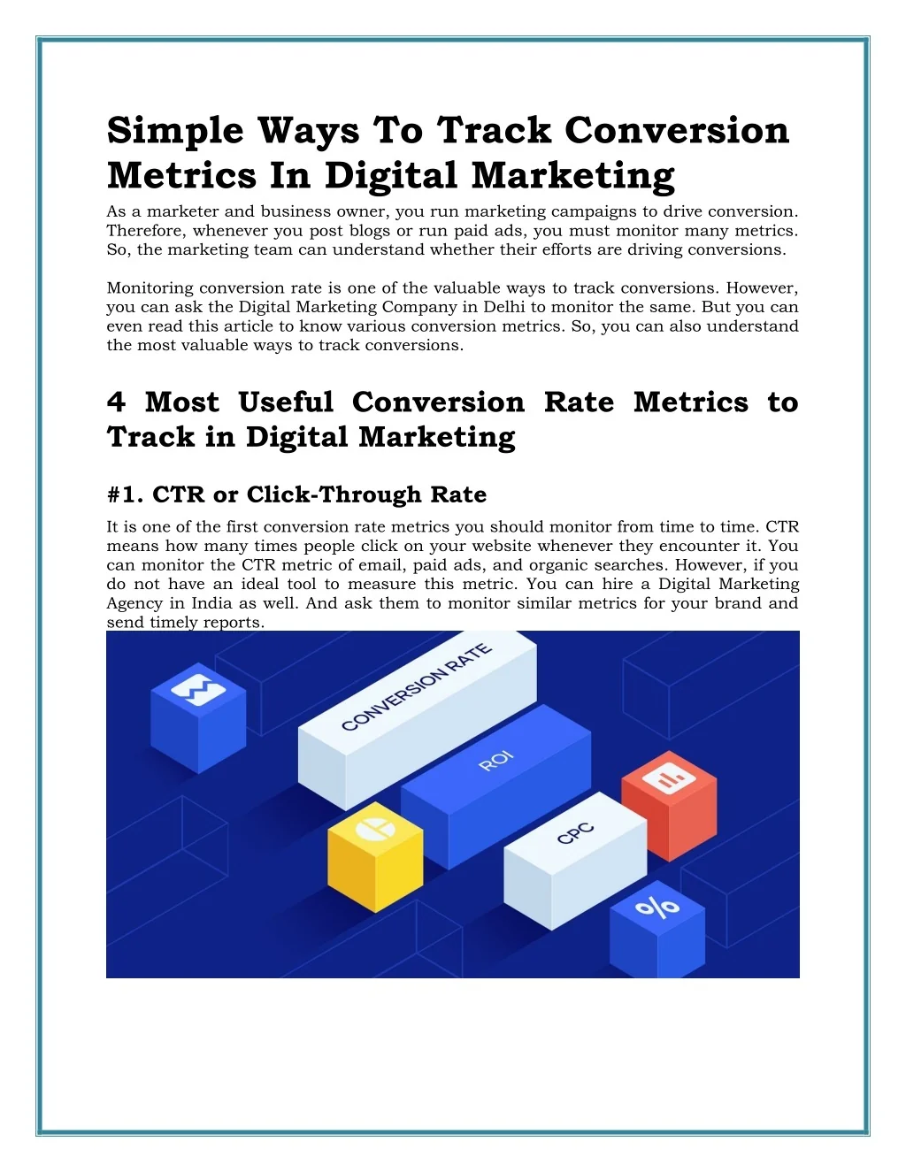 PPT - Simple Ways To Track Conversion Metrics In Digital Marketing ...