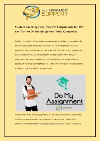 students seeking help do my assignments for me