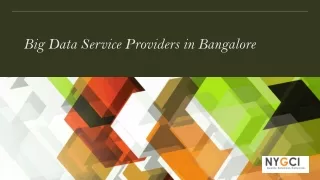 Big Data Service Provider in Bangalore