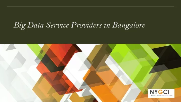 big data service providers in bangalore