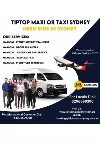 Maxi Cab Service Sydney | Taxi Service Near me