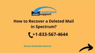 Recover Deleted Mail Spectrum