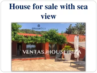 House for sale with sea view