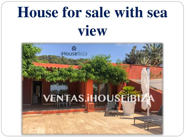 house for sale with sea view