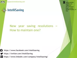 new year saving resolutions how to maintain one