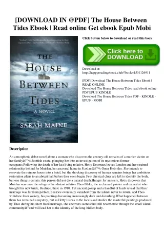 [DOWNLOAD IN @PDF] The House Between Tides Ebook  Read online Get ebook Epub Mobi