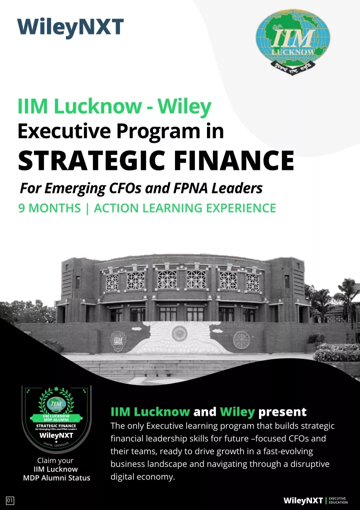 iim lucknow wiley executive program in