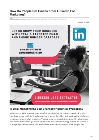 how do people get emails from linkedin