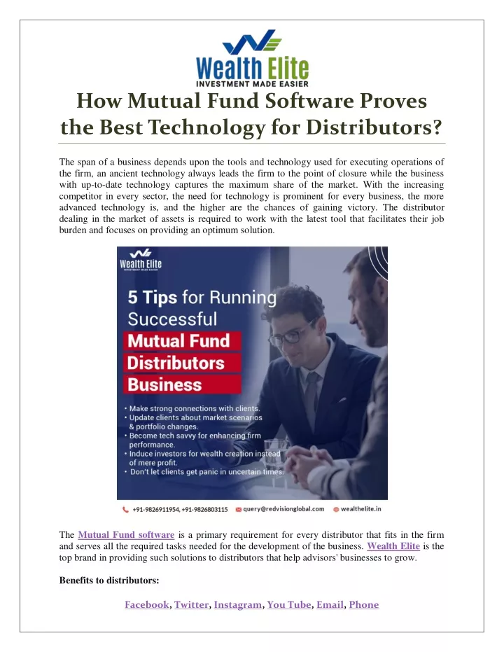 how mutual fund software proves the best