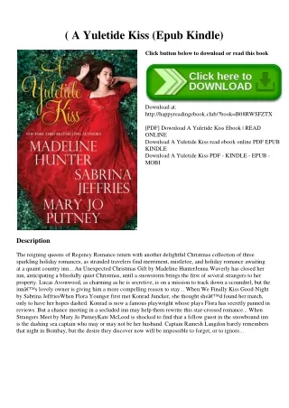 (E.B.O.O.K. DOWNLOAD^ A Yuletide Kiss (Epub Kindle)