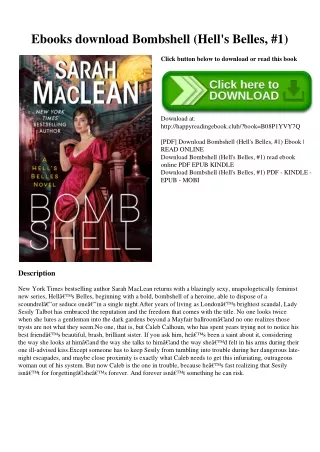 Ebooks download Bombshell (Hell's Belles  #1) (DOWNLOAD E.B.O.O.K.^)