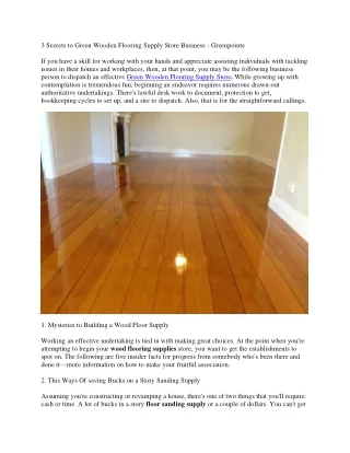 Super Deluxe Green Wood Flooring Supply Store - Greenpointe