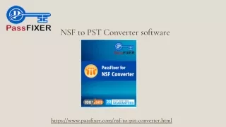 NSF to PST Converter software